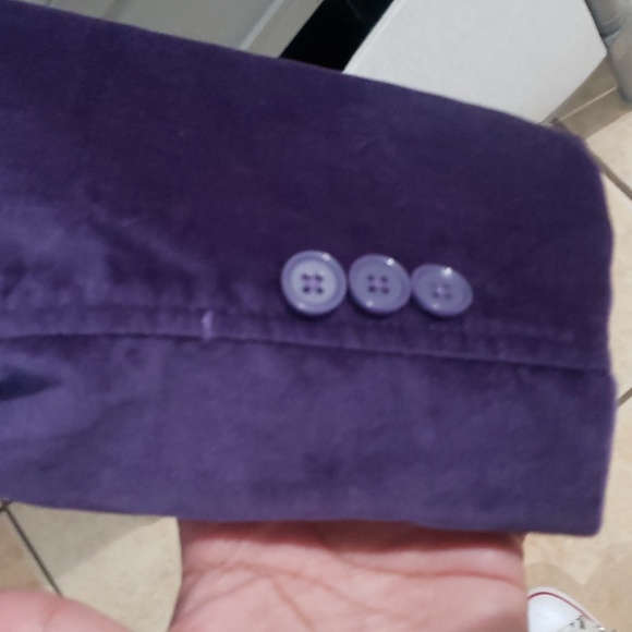 Velvet Purple Blazer - Picture 6 of 6